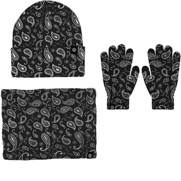 3 piece beanie gloves and scarf - Picture 2 of 9